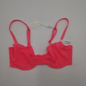 Aerie SMOOTHEZ Unlined Balconette Bra in Luminous Rose Size 32D